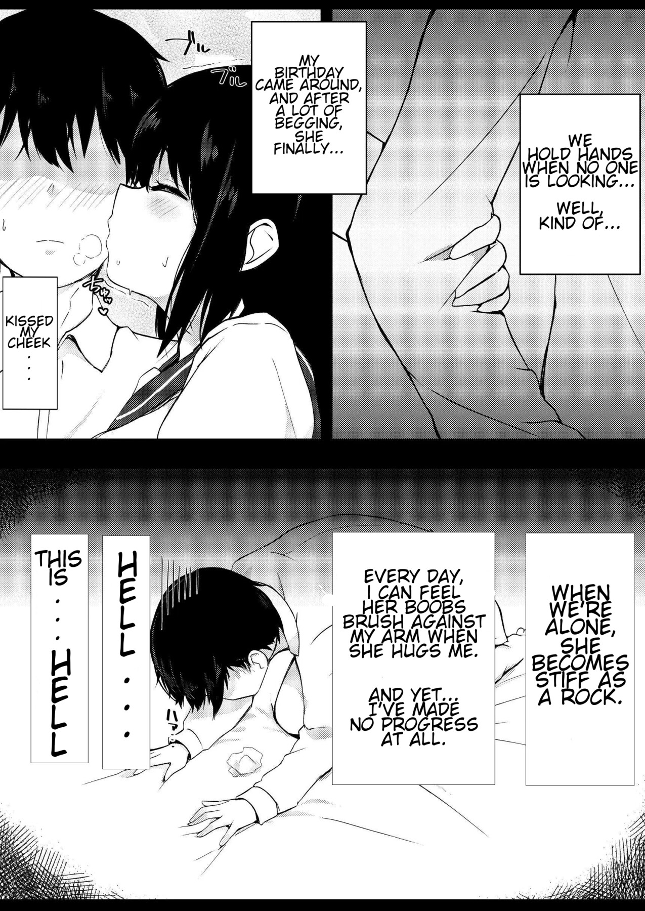Hentai Manga Comic-I can't resist the temptation of her younger sister.-Read-4